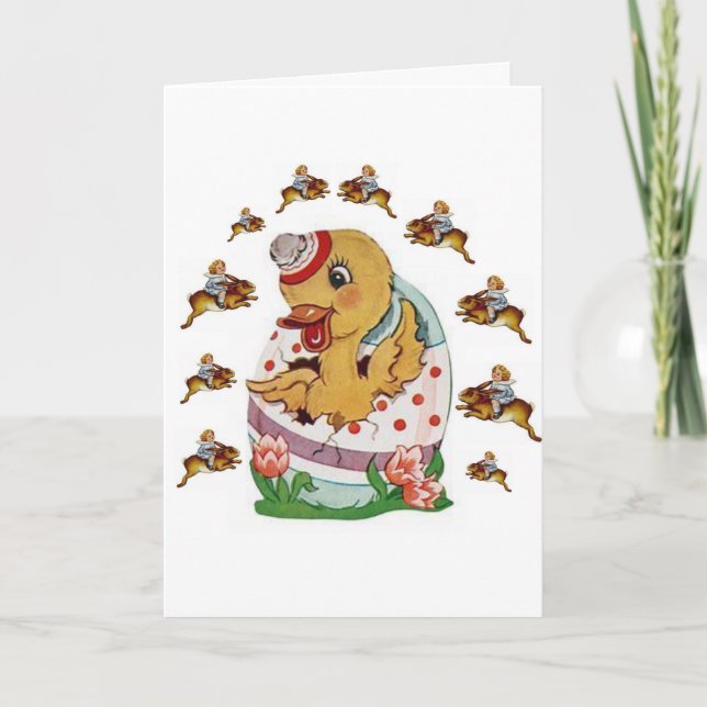 Easter Greeting Card Duck (Front)