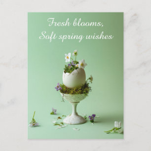 Easter Greeting Card Floral Spring Elegant