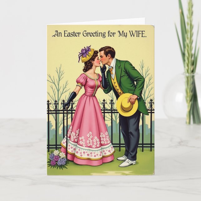 Easter Greeting For My Wife Card (Front)