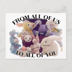 Easter Greeting Holiday Postcard