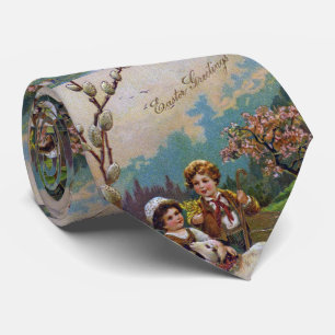 Easter Greetings 1908 Tie