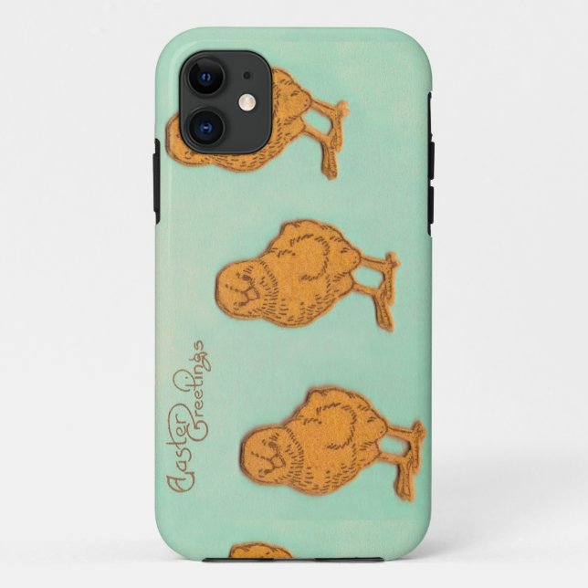 Easter Greetings Chicks Green Case-Mate iPhone Case (Back)