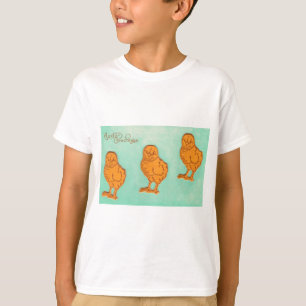 Easter Greetings Chicks Green T-Shirt