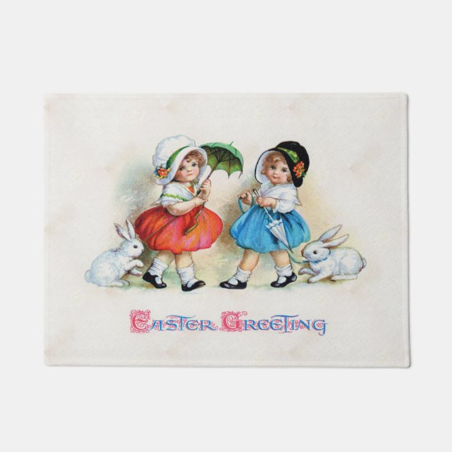 Easter Greetings Doormat (Front)