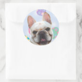 Easter Greetings French Bulldog Classic Round Sticker (Bag)