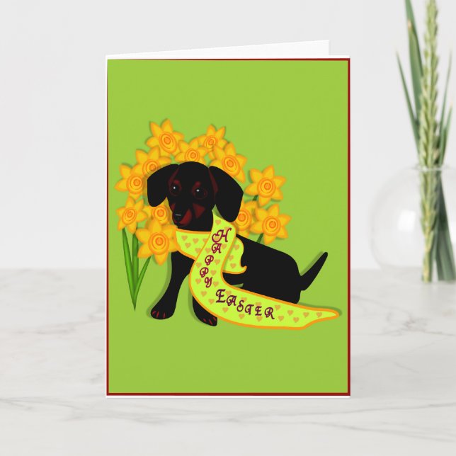 Easter Greetings Holiday Card (Front)