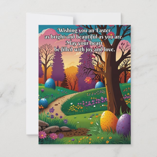 EASTER GREETINGS HOLIDAY CARD (Front)