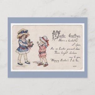 Easter Greetings Holiday Postcard