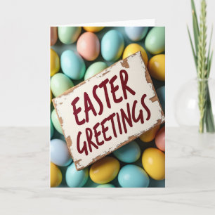 Easter Greetings Message Card