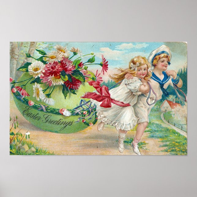 Easter Greetings Poster (Front)