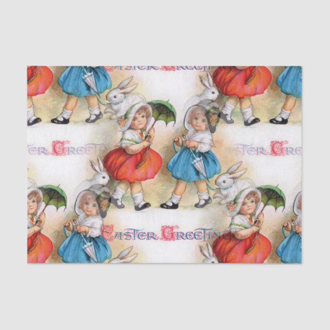 Easter Greetings Tissue Paper (Front)