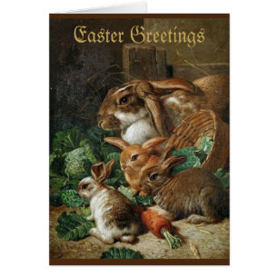 Easter Greetings ... Vintage Image Easter Card