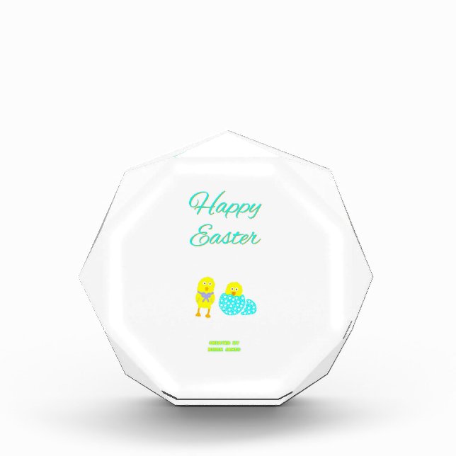 Easter Hatchlings Octagonal Photo Block (Front)