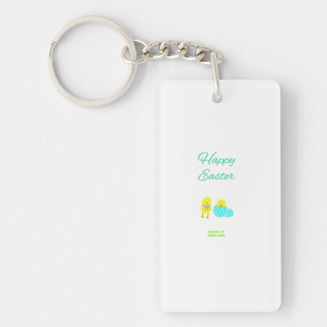 Easter Hatchlings Rectangle Keychain (Front)