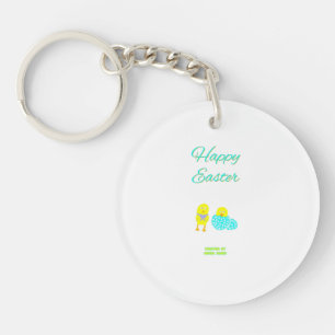 Easter Hatchlings Round Keychain