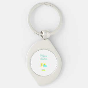 Easter Hatchlings Swirl Keychain