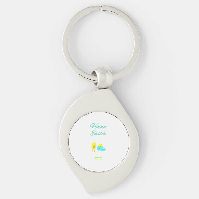 Easter Hatchlings Swirl Keychain (Front)