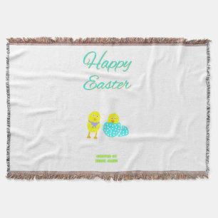 Easter Hatchlings Throw Blanket