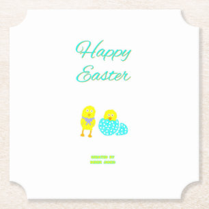 Easter Hatchlings Ticket Paper Coaster