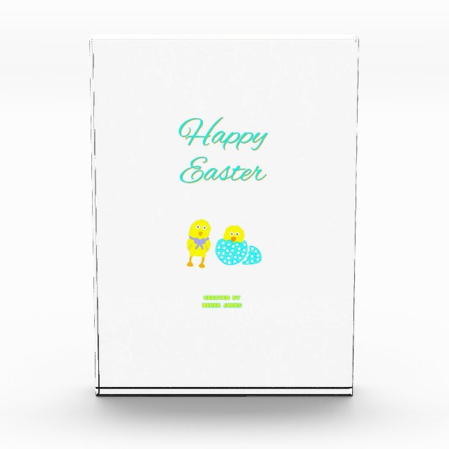 Easter Hatchlings Vertical Photo Block (Front)