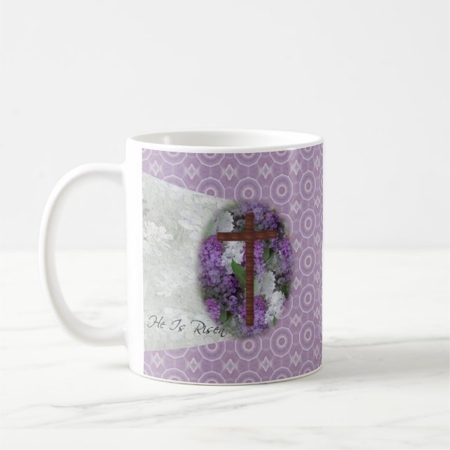 Easter~ He Is Risen Coffee Mug (Left)