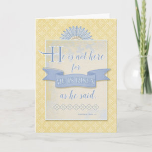 Easter - "He Is Risen" Holiday Card
