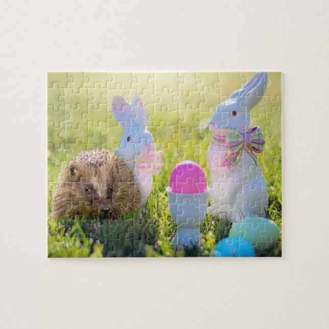 Easter Hedgehog jigsaw puzzle (Horizontal)