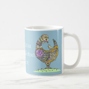 Easter hen and chick mug. coffee mug