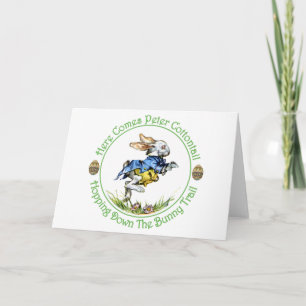 EASTER - Here Comes Peter Cottontail Holiday Card