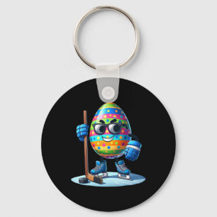 Easter Hockey Lovers Eggs Egg Bunny Rabbits Men Wo Keychain