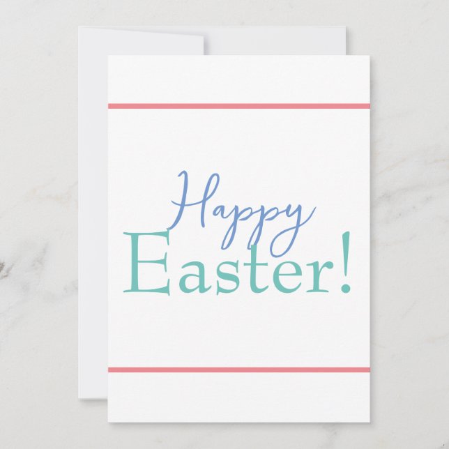 Easter Holiday Card for Friends and Family (Front)