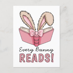 Easter Holiday Cute Reading Bunny Book Lover