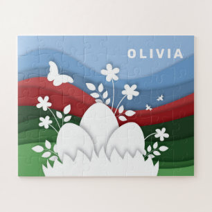 Easter holidays egg hunt in spring nature jigsaw puzzle