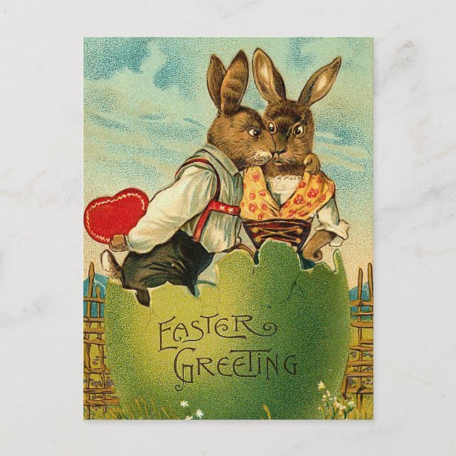 Easter Honey Bunny Postcard (Front)