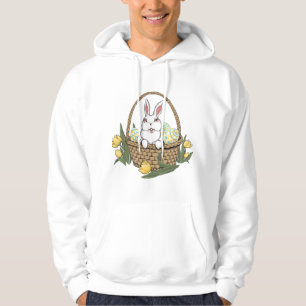 Easter Hoodie Easter Bunny Basket Ladies Hoodie