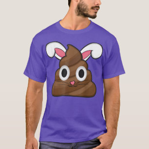 Easter Humour Funny Easter Poop With Bunny Ears T-Shirt