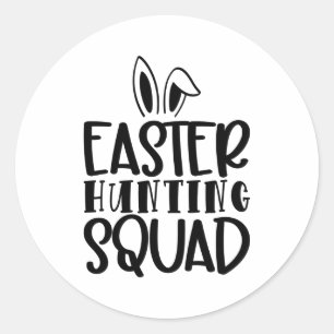 Easter Hunting Squad T Shirt Classic Round Sticker