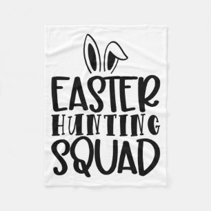 Easter Hunting Squad T Shirt  Fleece Blanket
