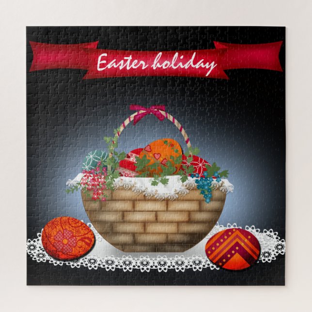 Easter illustration, Easter eggs, Easter holiday Jigsaw Puzzle (Vertical)