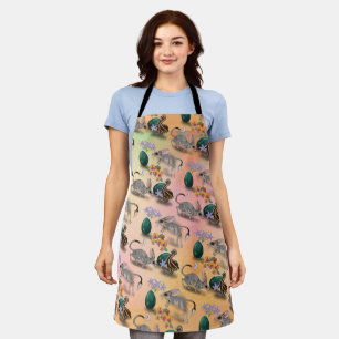 Easter in the Outback, australian wildlife pastel Apron