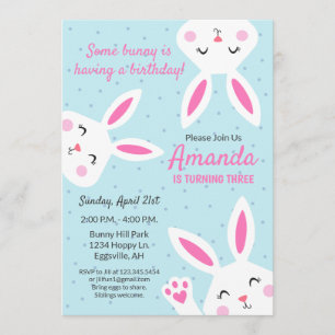 Easter Invitation Birthday Party Celebration