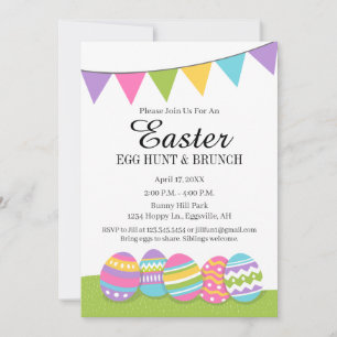 Easter Invitation for Egg Hunt or Brunch