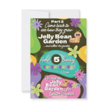 Easter Invitation Jelly Bean Garden Party Part 2