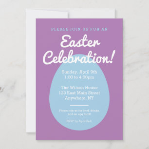 Easter invitation to a celebration