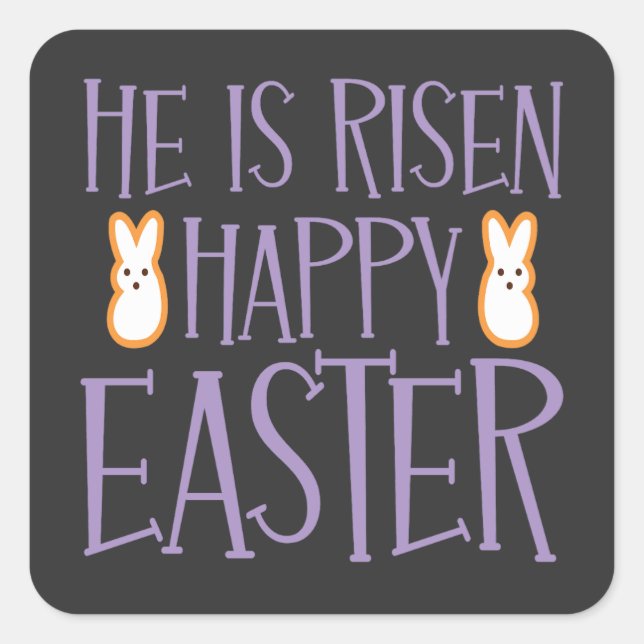 Easter is Coming - Events Square Sticker (Front)