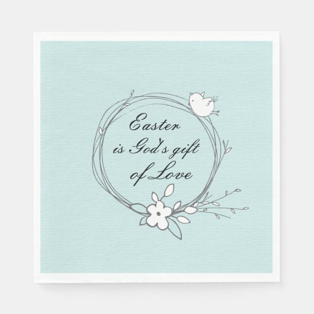 Easter is God's Gift of Love, Napkin (Front)