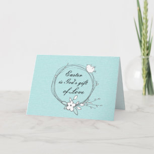 Easter is God's gift of Love, Scripture John 3:16 Card