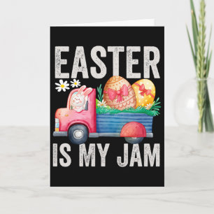 Easter Is My Jam - Kids Monster Truck Bunny Boys T Card