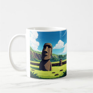 Easter Island Chile Moai Travel Coffee Mug