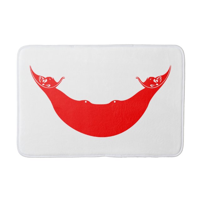 Easter Island Flag Bath Mat (Front)